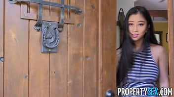 PropertySex – Real estate agent with big natural tits fucks client