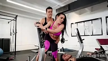 Stunning busty gf cheating at the gym