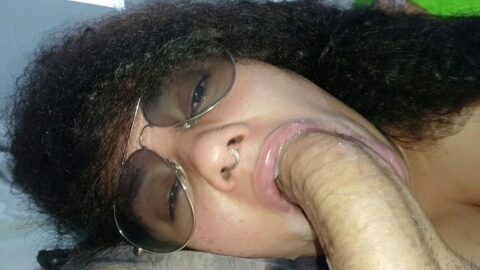 Perverted ebony chupa o chefe em Nova York