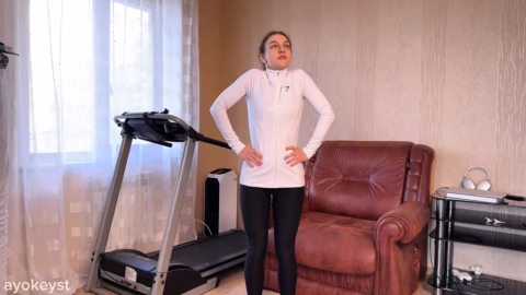 Atleta masturba e fica excitada